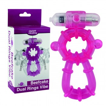 Beefcake Dual Rings Vibe (Pink)