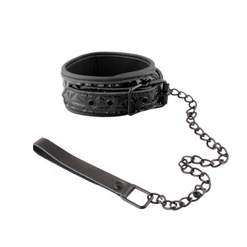 Collar With Leash (Black)