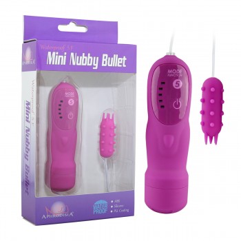 5 Modes Mini Nubby Bullet (Purple)