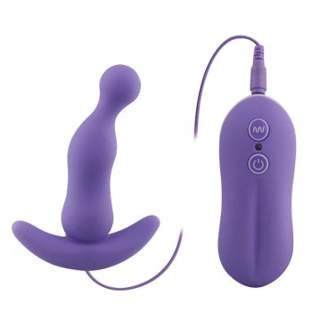 Balls Style Vibrating Anal Plug (Purple)