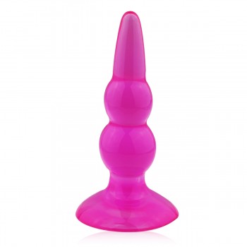 Anal Pleasure Butt Plug Bulbs Probe (Pink)