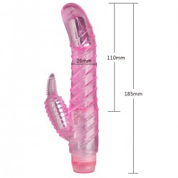 Dual Stimulator Curve Seduction (Pink clear)