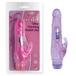 Crystal Dildo Climbing Rabbit (Purple)