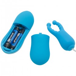 10 Modes Nipple & Cock Clips (Blue)