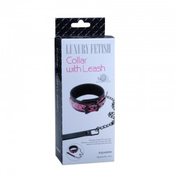 Collar With Leash (Black)