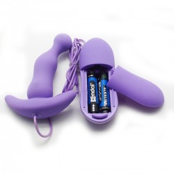 Balls Style Vibrating Anal Plug (Purple)