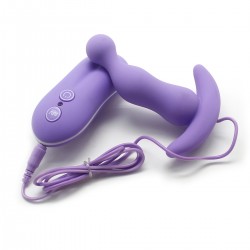 Balls Style Vibrating Anal Plug (Purple)