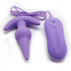 Bulb Probe Vibrating Anal Plug (Purple)