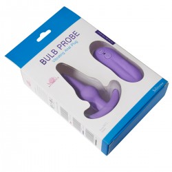 Bulb Probe Vibrating Anal Plug (Purple)