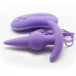 Bulb Probe Vibrating Anal Plug (Purple)