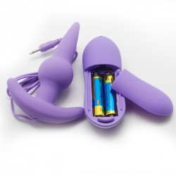 Bulb Probe Vibrating Anal Plug (Purple)