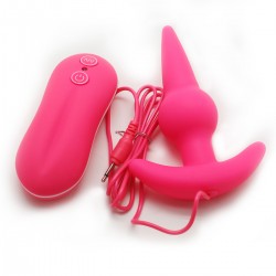 Bulb Probe Vibrating Anal Plug (Pink)