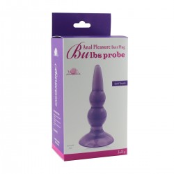 Anal Pleasure Butt Plug Bulbs Probe (Purple)